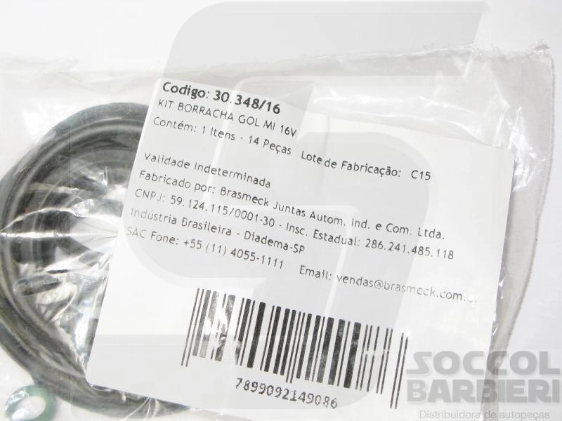 JUNTA COLETOR VW GOL/PARATI 1.0 16V 97/ - KIT ANEIS VEDACAO MOTOR COLETOR