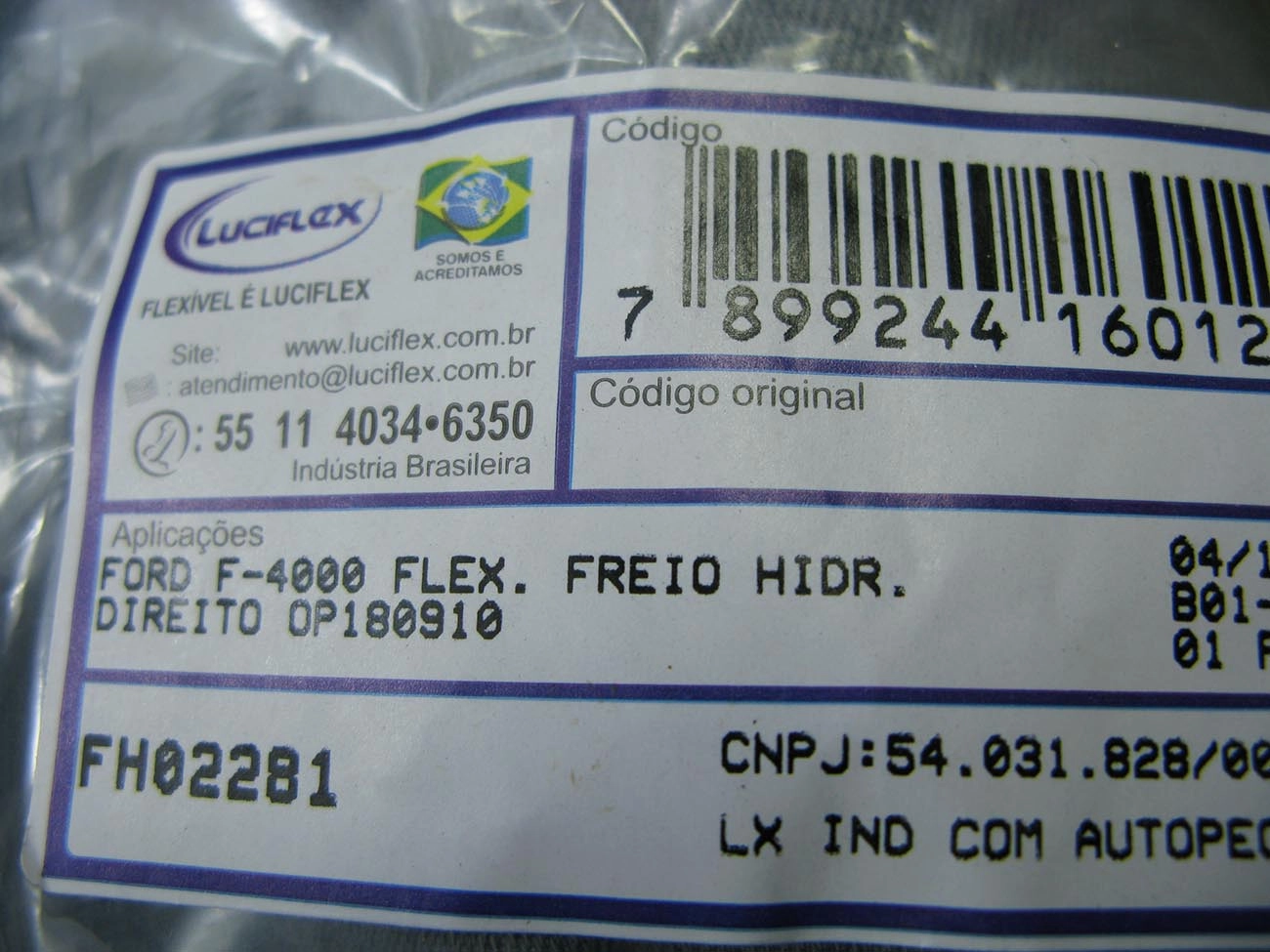 FLEXIVEL FREIO DIANTEIRO DIREITO FORD F-4000 85/92