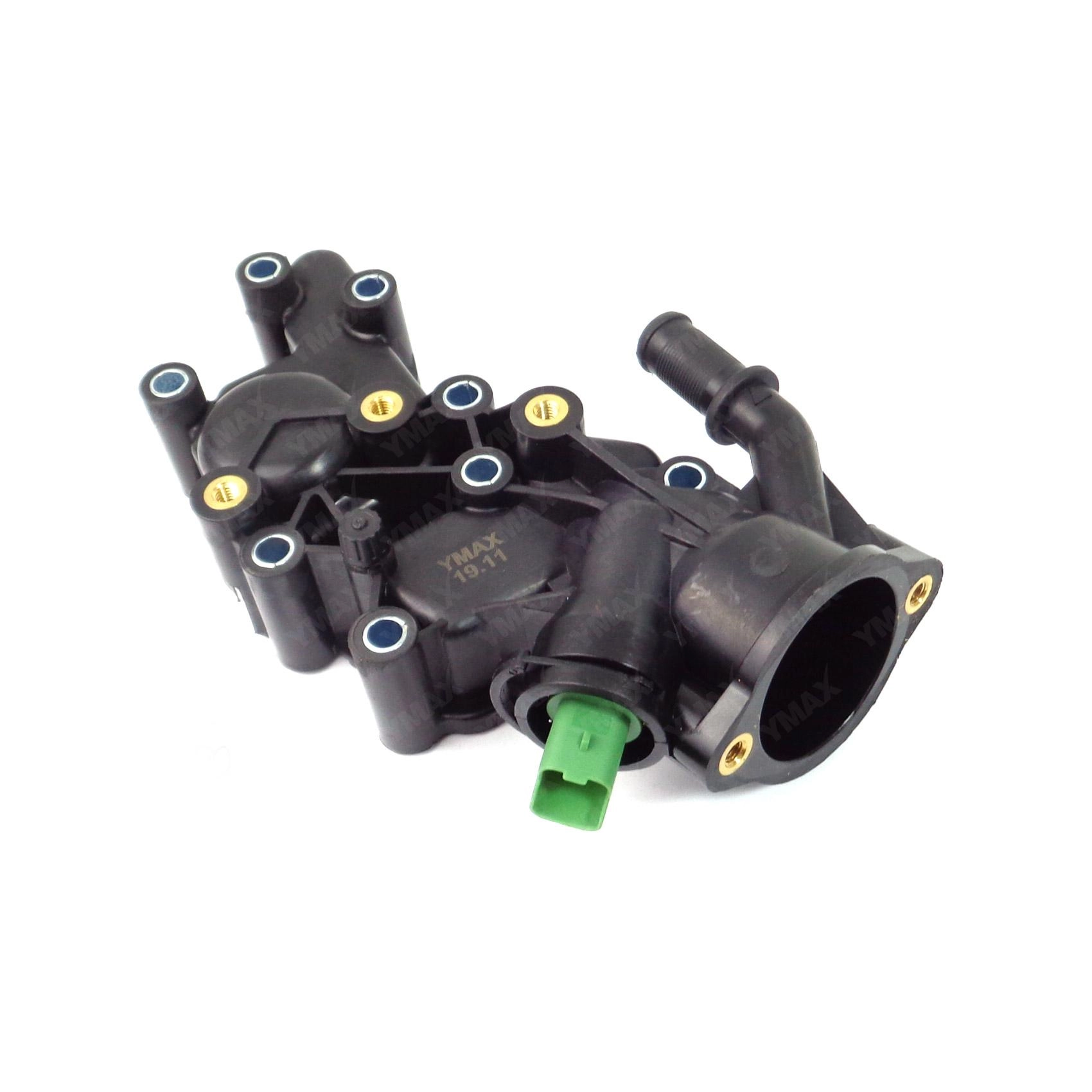 CARCAÇA PLÁSTICA VÁLVULA TERMOSTÁTICA CITROEN C3 1.5 14/18 - PEUGEOT 208 13/17 - MOTOR TU4M