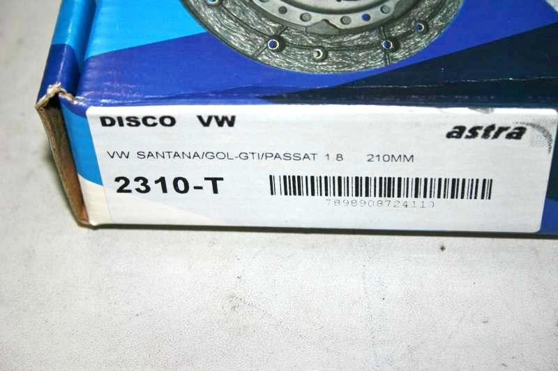 DISCO EMBREAGEM VW GOL/VOYAGE/PARATI/SAVEIRO/PASSAT/SANTANA 1.8/2.0 TODOS - 215MM