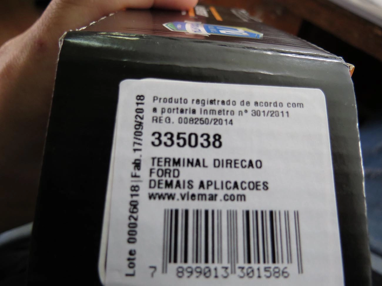 TERMINAL DIREÇÃO ESQUERDO FORD FIESTA/COURIER 96/ TODOS NOVO 02/ D.M
