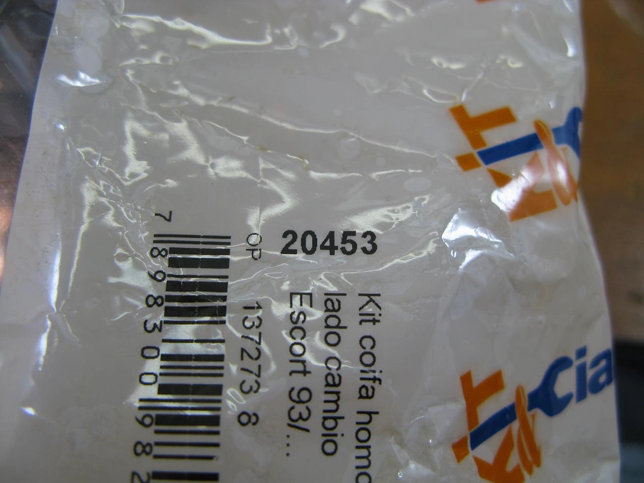 KIT REPARO COIFA HOMOCINÉTICA LADO CÂMBIO FORD ESCORT/VERONA 93/96