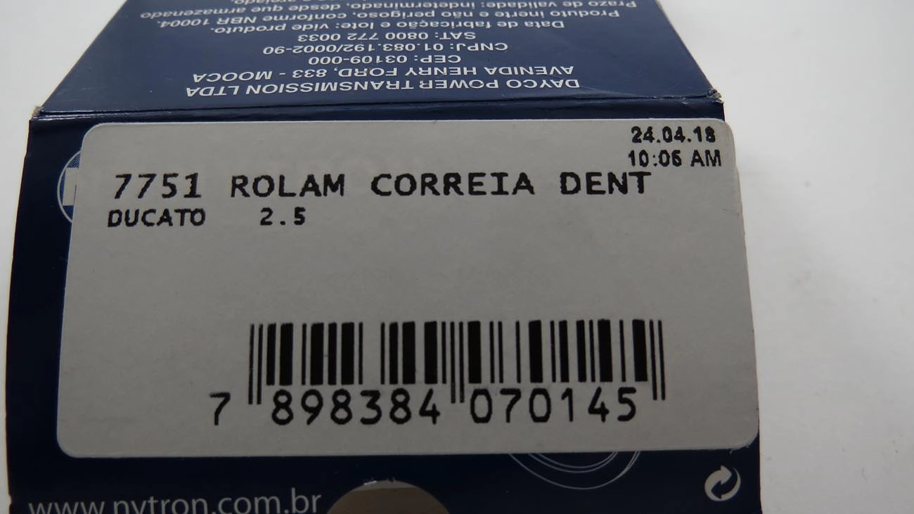 POLIA AUXILIAR CORREIA COMANDO FIAT DUCATO 2.5 94/02 - 25.00X64.00X34.00MM
