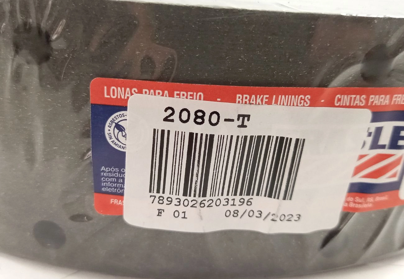 LONA FREIO TRASEIRA FORD F-1000 80/98 GM A/C/D-10/20 80/92