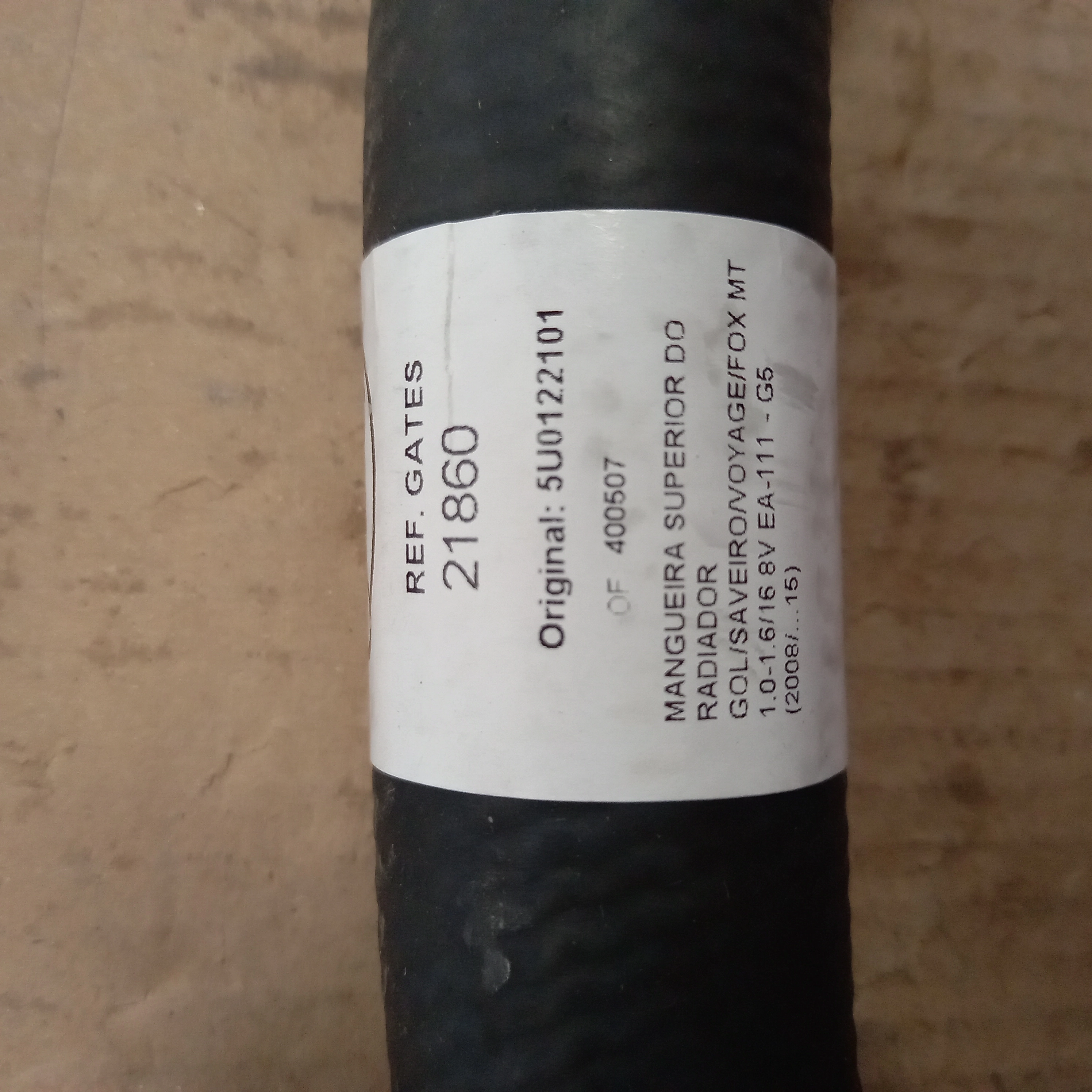 MANGUEIRA SUPERIOR RADIADOR MOTOR EA111 VW NOVO GOL/VOYAGE 1.0/1.6 8V 2008/ G5