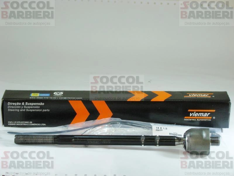 ARTICULAÇÃO/BARRA AXIAL DIREÇÃO DIREITA/ESQUERDA M14X1,5 FORD NOVO FIESTA 03/ DH ECOSPORT 4X2 KA 08/13 DH/DM