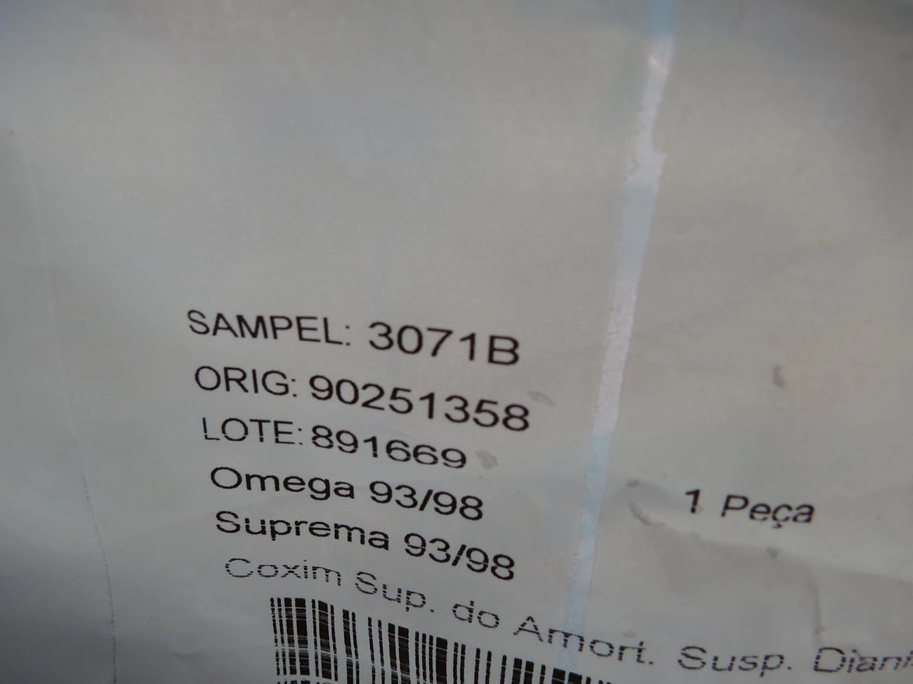 COXIM AMORTECEDOR GM OMEGA/SUPREMA - DIANTEIRO C/ROL. BSB
