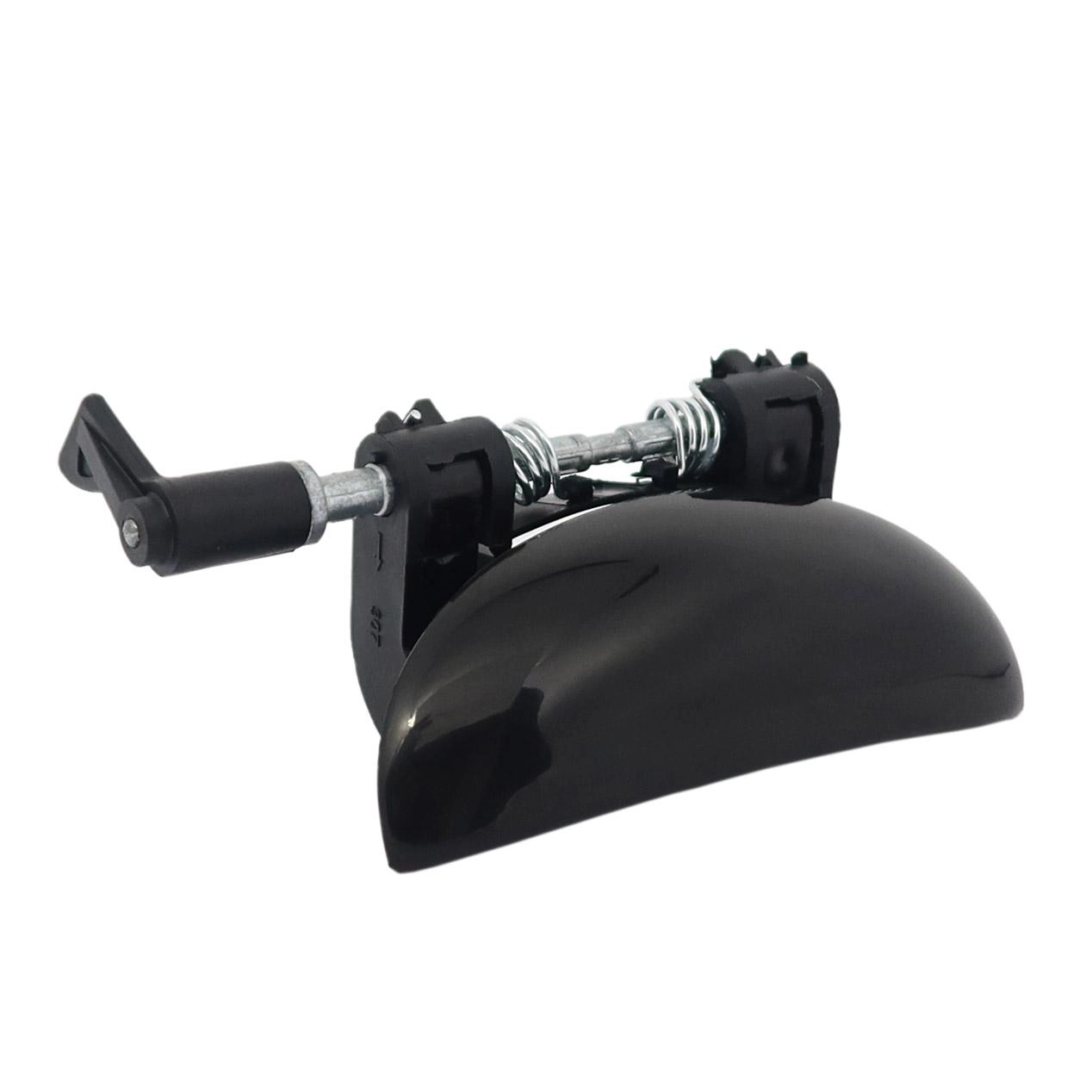 MACANETA EXTERNA PORTA TRASEIRA DIREITA PEUGEOT 206 99/10 - 207/PASSION 09/15 - COR PRETA