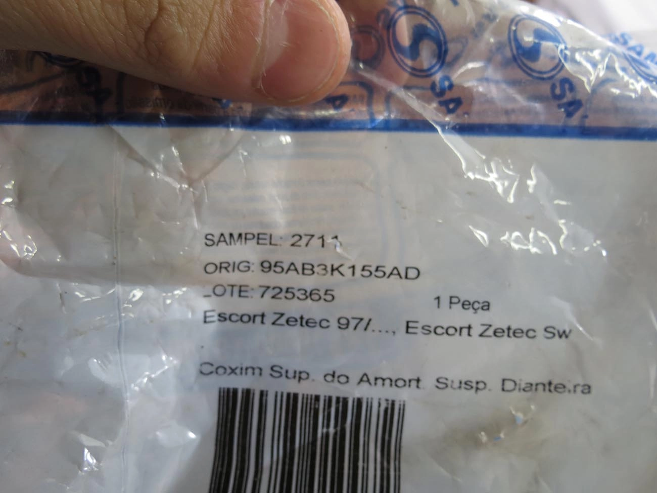 COXIM AMORTECEDOR DIANTEIRO SEM ROLAMENTO FORD ESCORT 1997/ - LD/LE