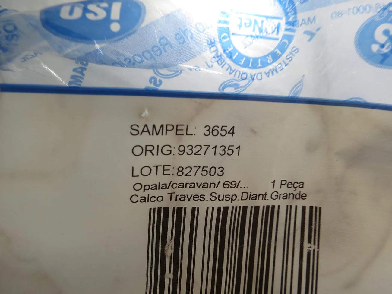 CALCO TRAVESSA GM OPALA/CARAVAN - GRANDE