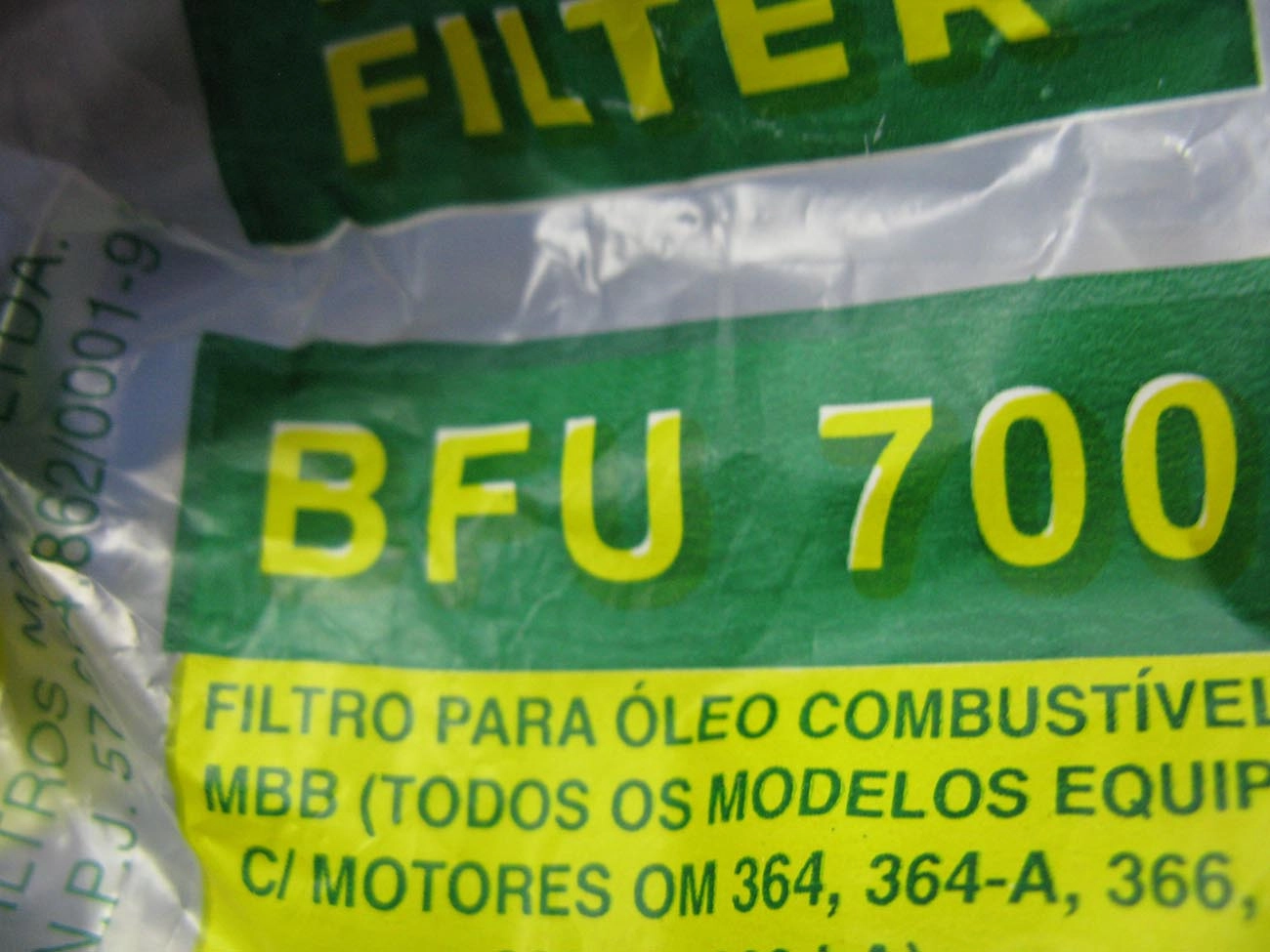 FILTRO COMBUSTÍVEL COMBUSTIVEL BOSCH 3/4 LITRO FELTRO