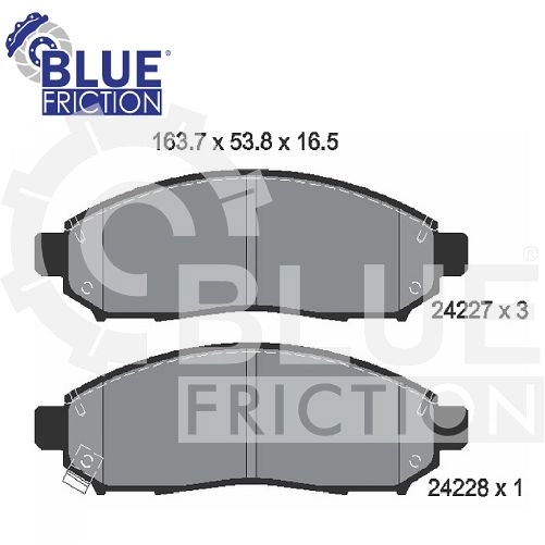 PASTILHA FREIO RODA DIANTEIRA NISSAN FRONTIER 2.5 SEL 2008/ NAVARA/PATHFINDER/XTERRA 2005/