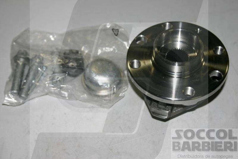 KIT CUBO RODA DIANTEIRA COM ROLAMENTO SEM ABS GM ASTRA/ZAFIRA 1.8/2.0 8V 99/ - 4 FUROS 33 ESTRIAS