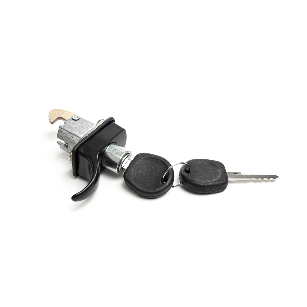 FECHADURA PORTA MALAS VW FUSCA 70/ TODOS - BOTAO TAMPA MOTOR C/CHAVE - PRETO