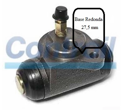 CILINDRO RODA FREIO TRASEIRO LADO ESQUERDO TRASEIRA ESQUERDA GM KADETT 89/98 20,63MM 13/16 SISTEMA TEVES ENCAIXE 27,5MM