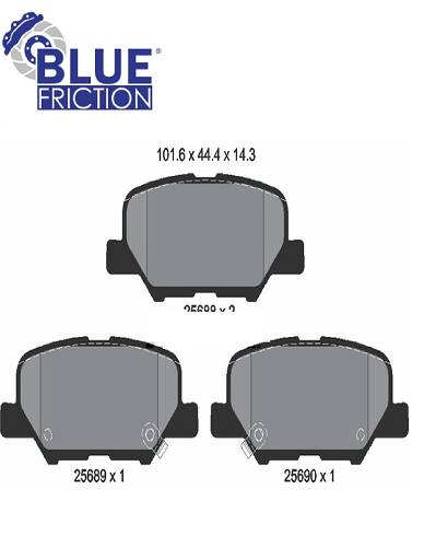 PASTILHA DE FREIO TRASEIRA CITROEN AIRCROSS 2010/ - MITSUBISHI ASX 2013/ - OUTLANDER 2014/2017