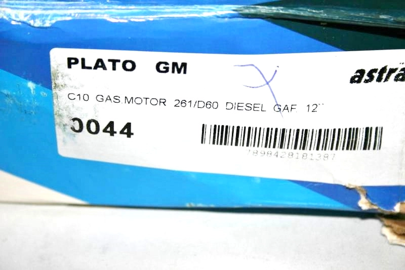 PLATO EMBREAGEM GM D-60 6357/6358 - 300MM - CACHORRETE