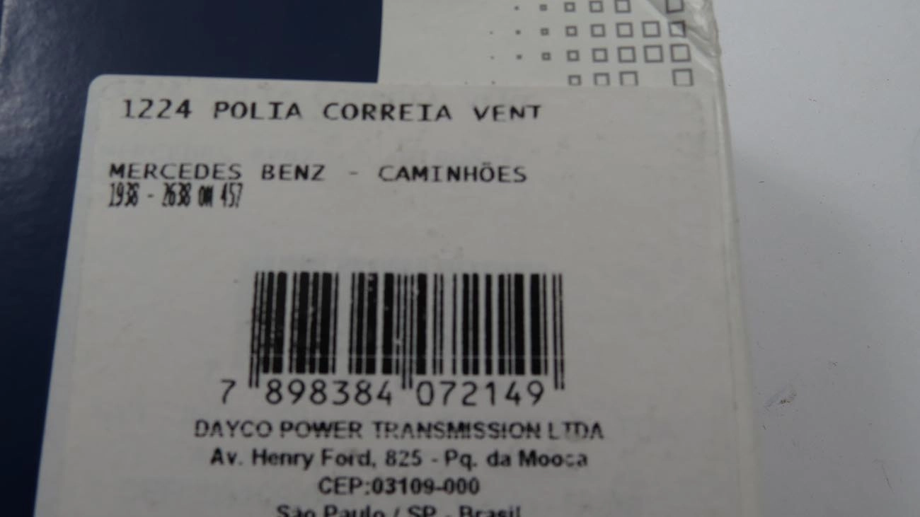 POLIA CORREIA VENTILADOR MB 1938/2638 OM-457 10.30X80.00X30.00MM