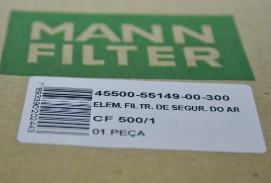 FILTRO SEGURANÇA AR INTERNO ELEMENTO AGRALE 6000/FURGOVAN A5/A6 MWM 2.8