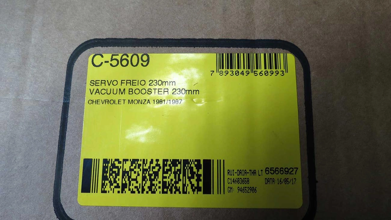 SERVO FREIO 230MM GM MONZA 1.6 81/87