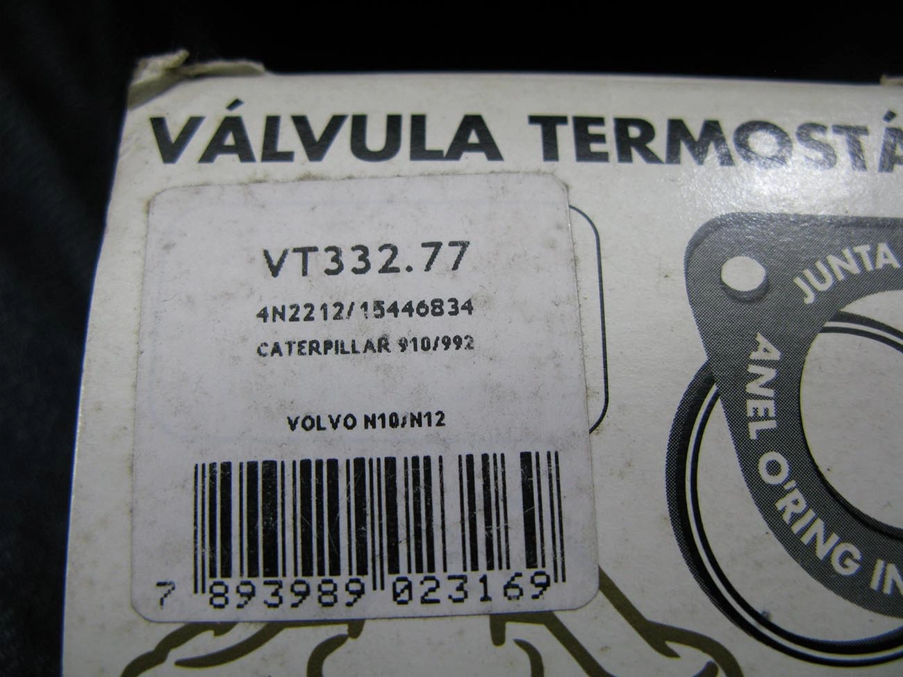 VALVULA TERMOSTATICA CUMMINS SERIE C/J/H/N/NH/NHH - SERIE OURO