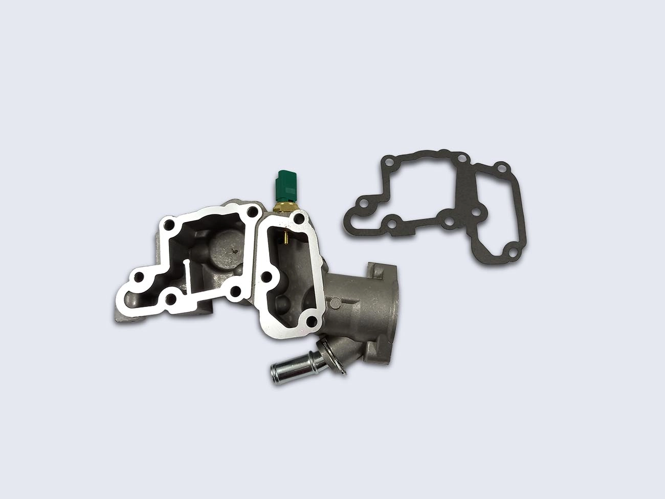 CARCAÇA ALUMÍNIO VÁLVULA TERMOSTÁTICA CITROEN C3 1.4 - PEUGEOT 206 1.4 05/ - MOTOR TU3JP SEM VÁLVULA