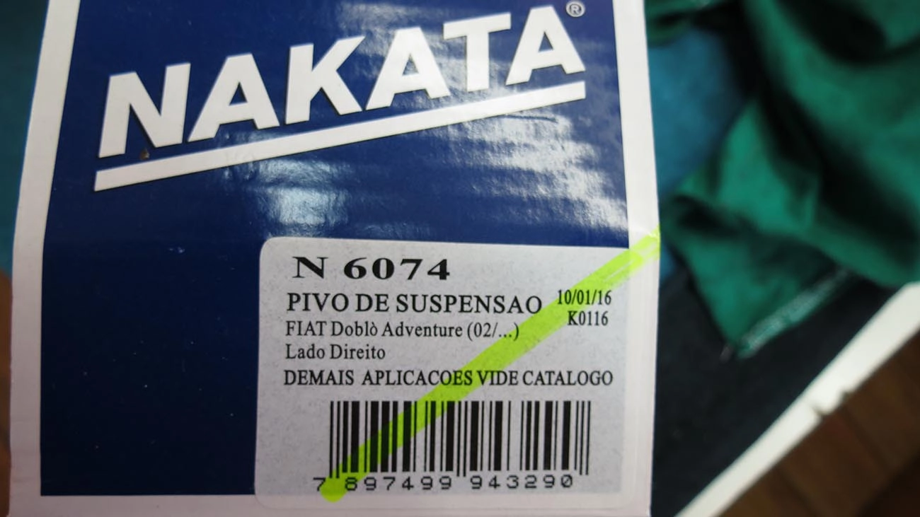 PIVÔ SUSPENSÃO DIREITO FIAT DOBLO ADVENTURE 2002/2019