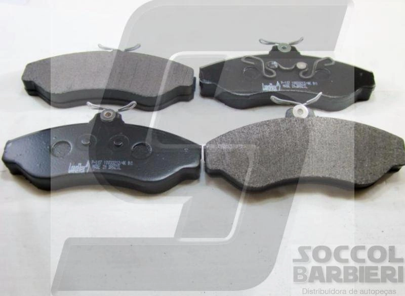 PASTILHA FREIO RODA DIANTEIRA GM S-10/BLAZER 4X2 95/2011 4X4 09.2005/211 TOYOTA BANDEIRANTE 96/2001