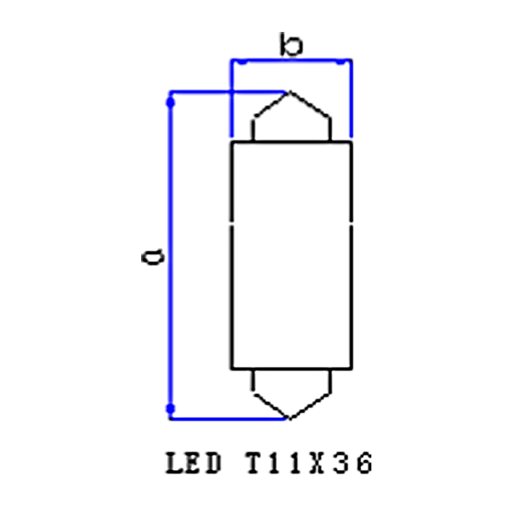 LÂMPADA LED TORPEDO 12V