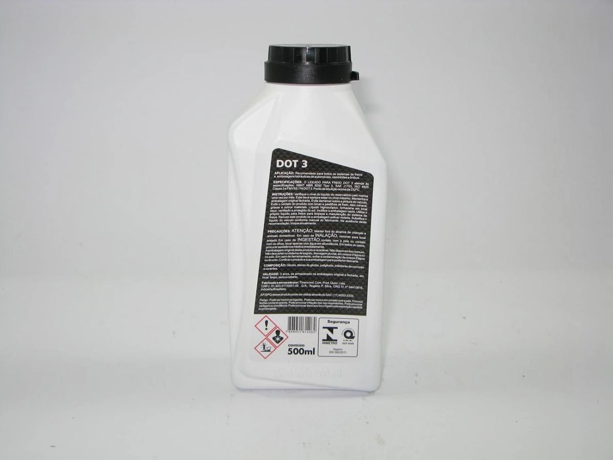 FLUIDO PARA FREIO 500ML DOT 3 TIRRENO - COR AZUL