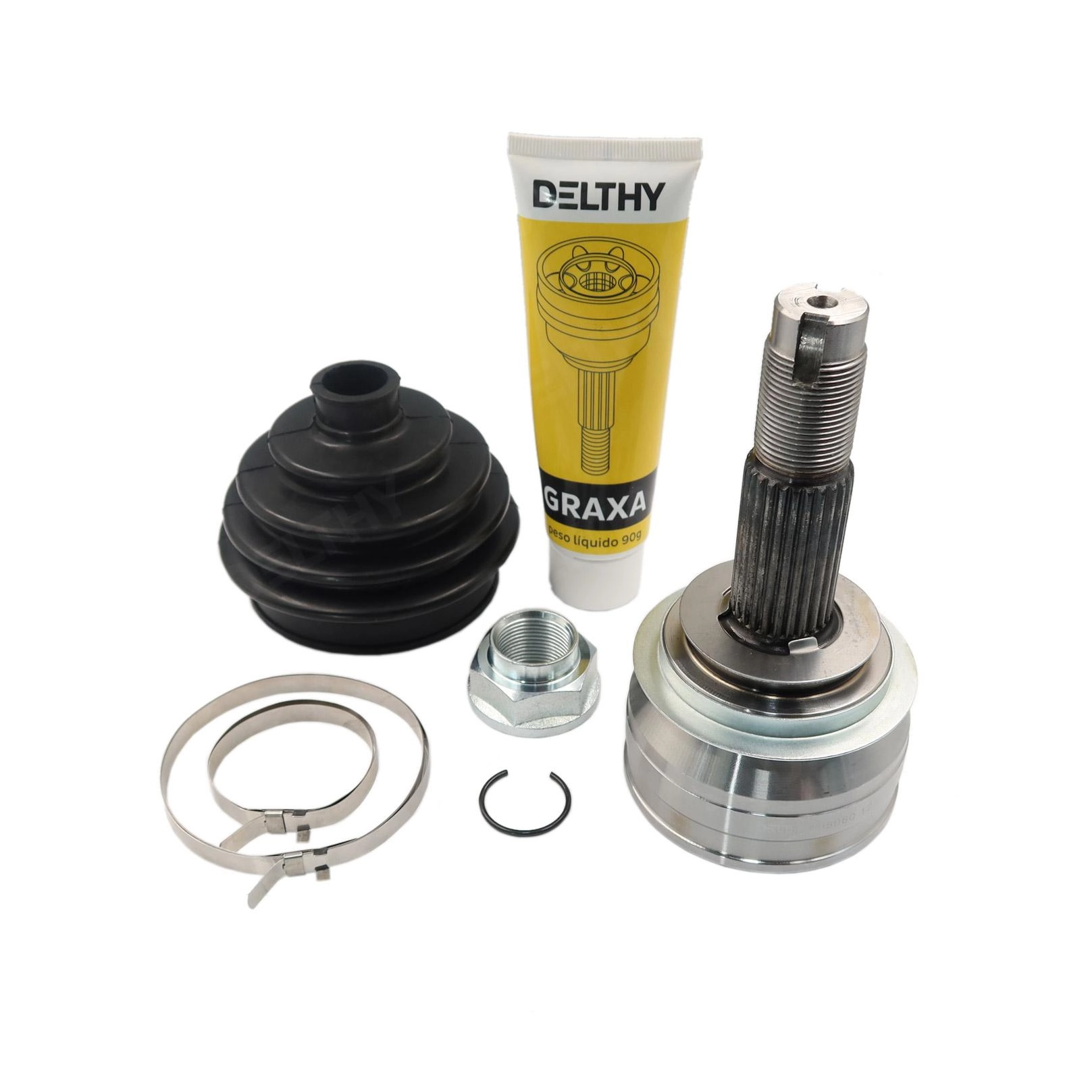 HOMOCINÉTICA RODA AUTOMÁTICO GM COBALT 13/16 - ONIX/PRISMA 14/19 - SONIC 12/14 - 23/25 ESTRIAS
