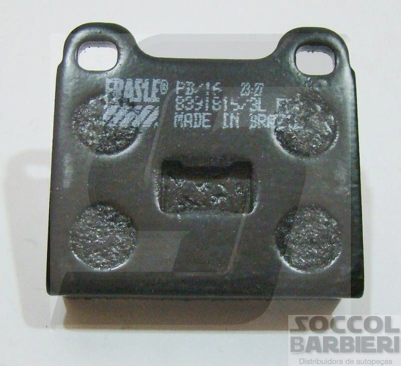 PASTILHA FREIO RODA DIANTEIRA VW GOL 1980/1986 VOYAGE 1981/1982