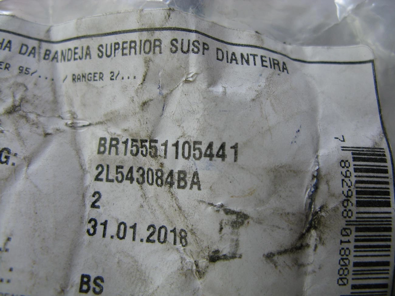 BUCHA SUPERIOR DA BANDEJA FORD RANGER 98/2011 - SUSPENSÃO DIANTEIRA
