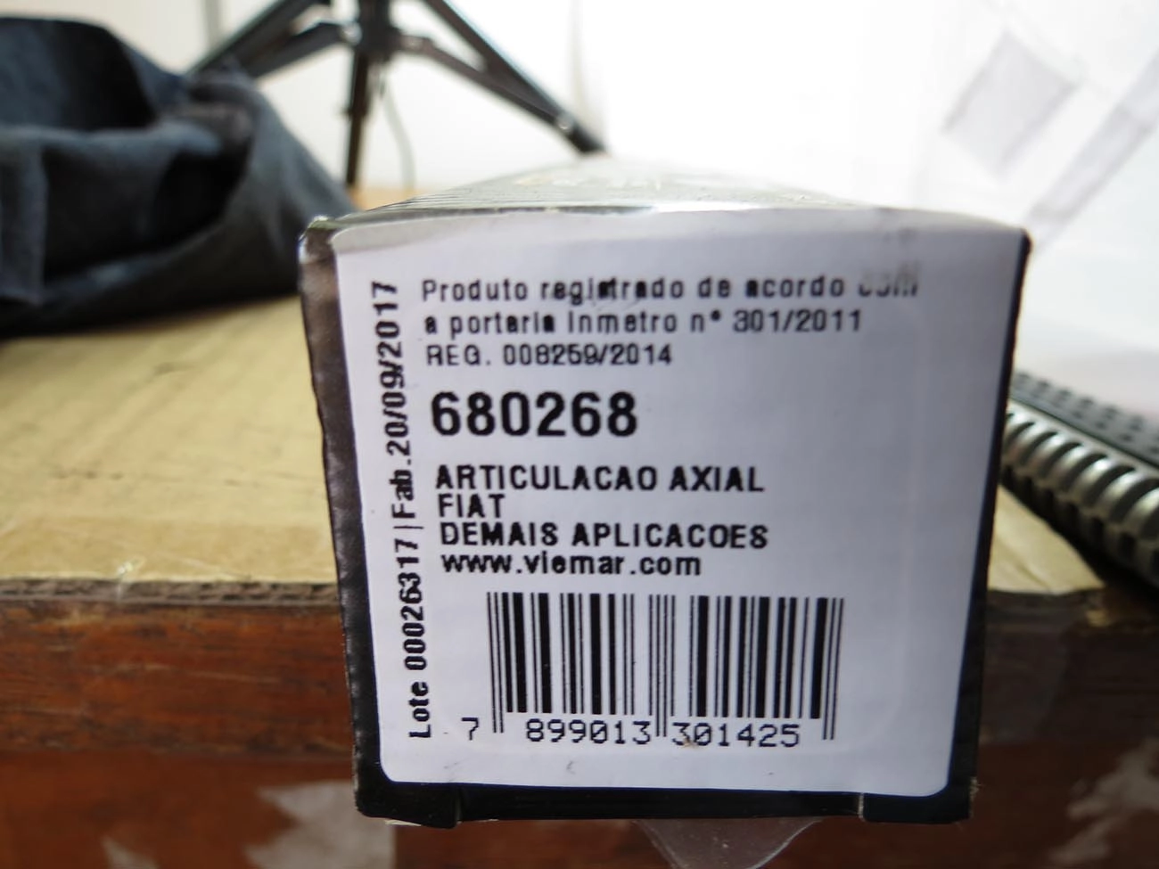 ARTICULAÇÃO/BARRA AXIAL M14X1,5 DIREÇÃO MECÂNICA FIAT DOBLÒ 2001/2022 - EXCETO ADVENTURE