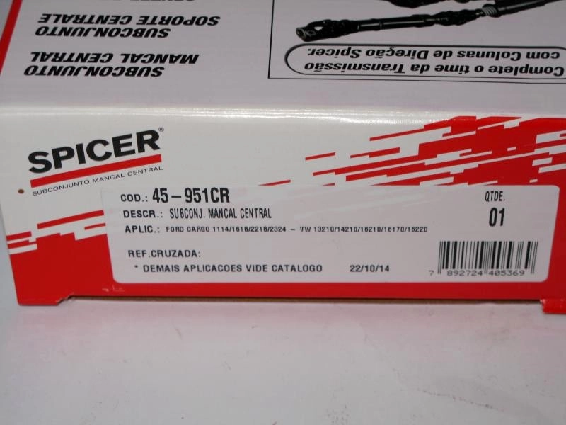 ROLAMENTO CARDAN VW/FORD/GM PESADOS 45MM | Soccol Barbieri