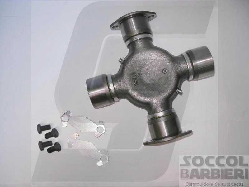 CRUZETA CARDAN AGRALE - CARGO - MB - VW - 49,20X194,10MM DUAS CATANHAS COM CHAVETA/DUAS PARAFUSADAS