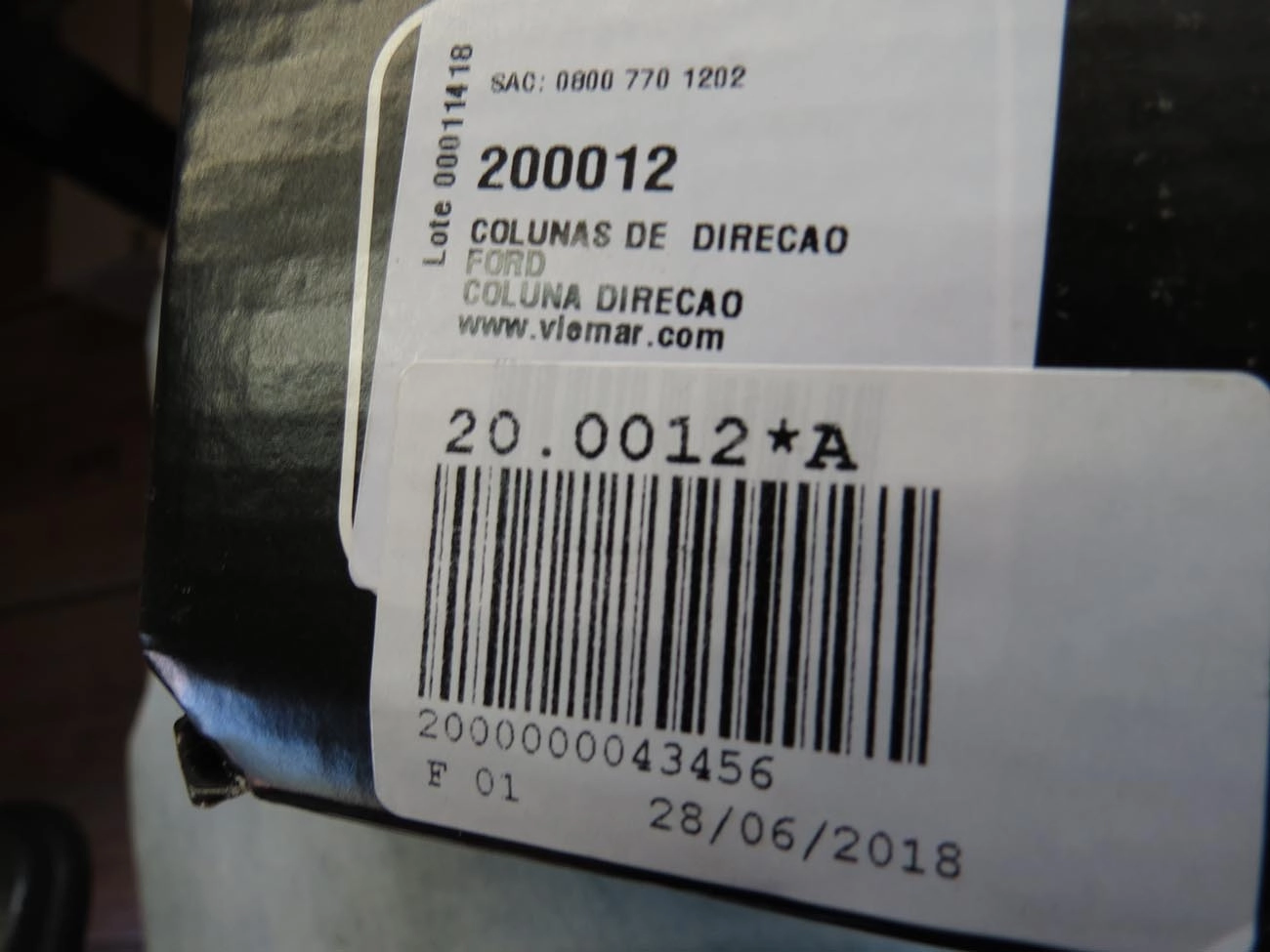 ARTICULACAO COLUNA DIRECAO HIDRAULICA - FORD F-1000 96/98