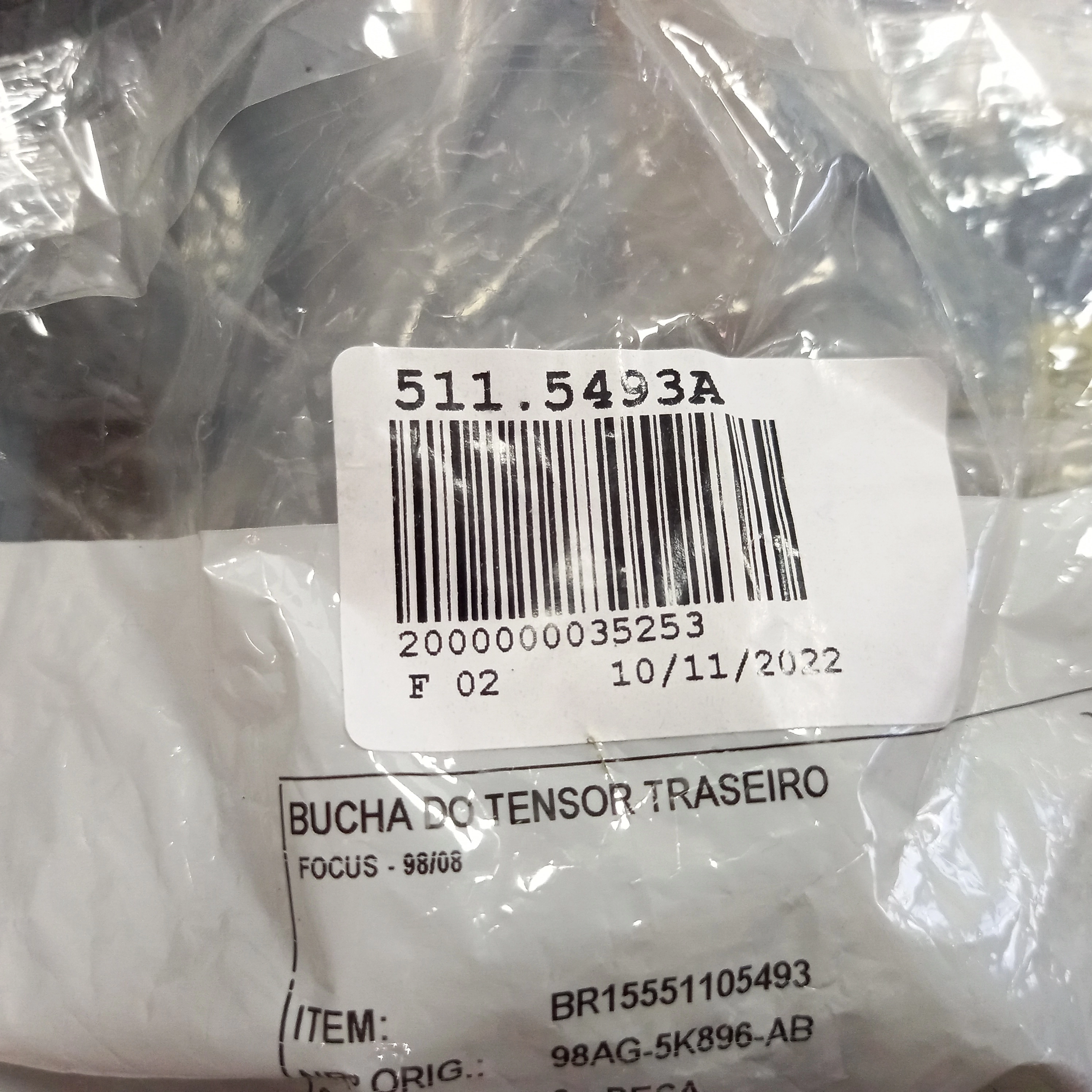 BUCHA TENSOR FORD FOCUS 98/2008 - EIXO TRASEIRO
