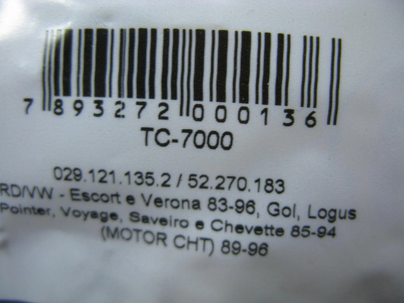 TAMPA PARA RADIADOR FORD ESCORT/VERONA VW GOL/VOYAGE/PARATI/SAVEI