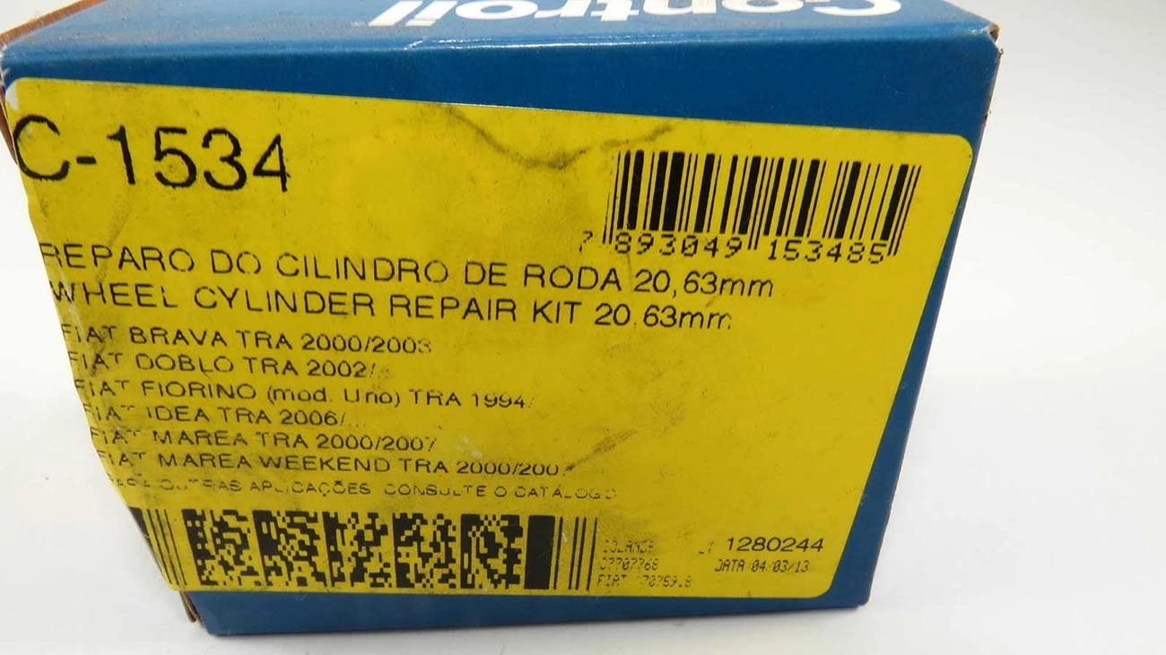 REPARO CILINDRO RODA 20.63MM FIAT FIORINO 94/ -PALIO WEEKEND/MAREA/BRAVA/STRADA 97/ TEMPRA 92/99 13/16