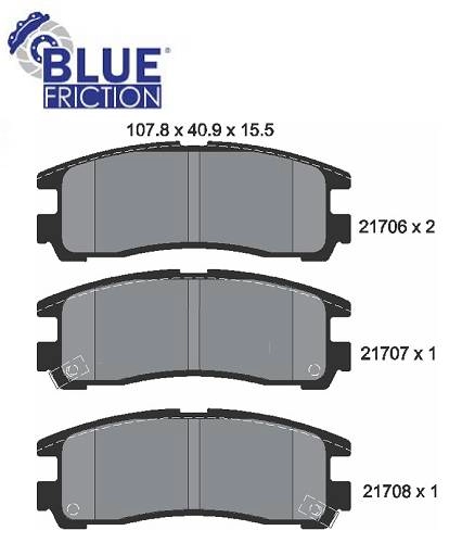 PASTILHA FREIO RODA TRASEIRA MITSUBISHI PAJERO TR4 2.0 02/15 ECLIPSE 94/ GALANT CHRYSLER CIRRUS