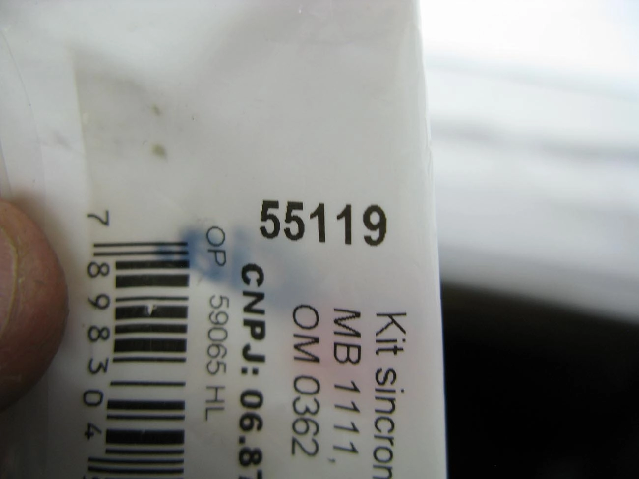 KIT SINCRONIZADOR MB 1111/1113/1313/1513 G3/36/40 1 RE