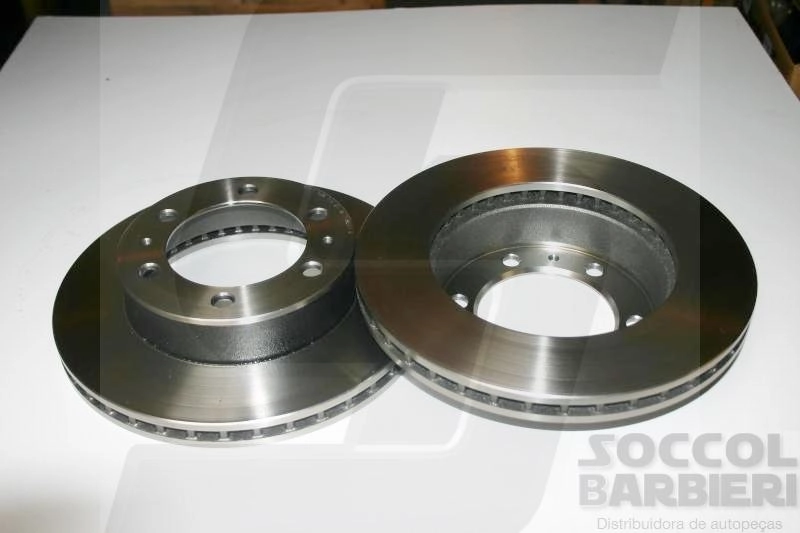 DISCO FREIO DIANTEIRO VENTILADO 297MM 6 FUROS TOYOTA HILUX SRV 2005/ 3.0 16V