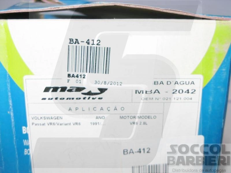 BOMBA AGUA VW PASSAT/VARIANT/GOLF 2.8 VR6 - TODOS
