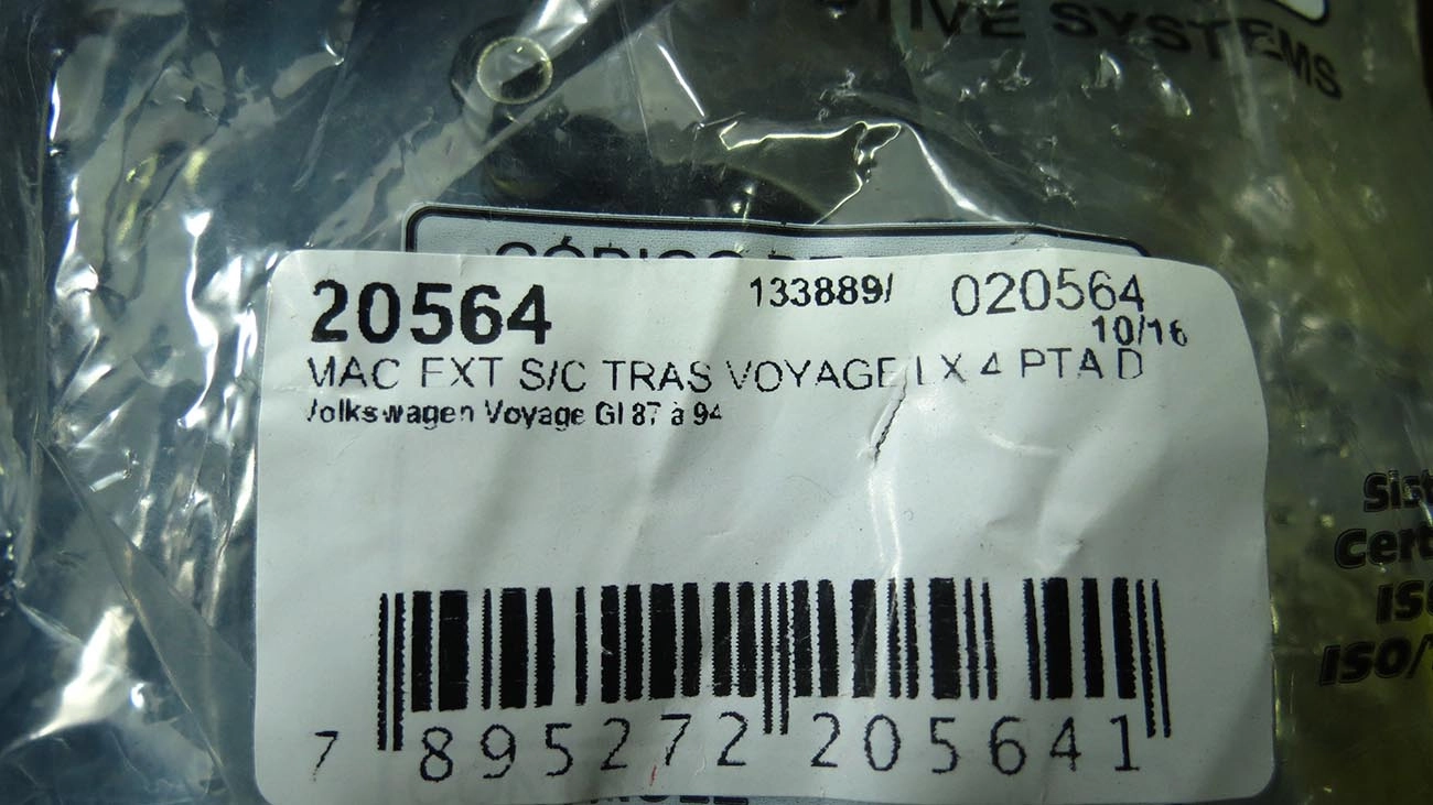 MACANETA EXTERNA VW GOL/VOYAGE 4 PORTAS - TRASEIRA S/CHAVE - DIREITA