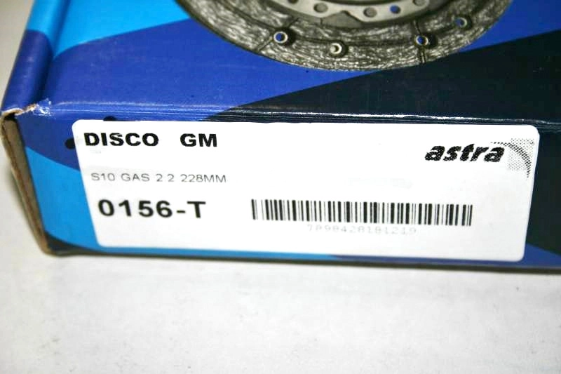 DISCO EMBREAGEM GM S-10/BLAZER 2.2 GASOLINA - 228MM