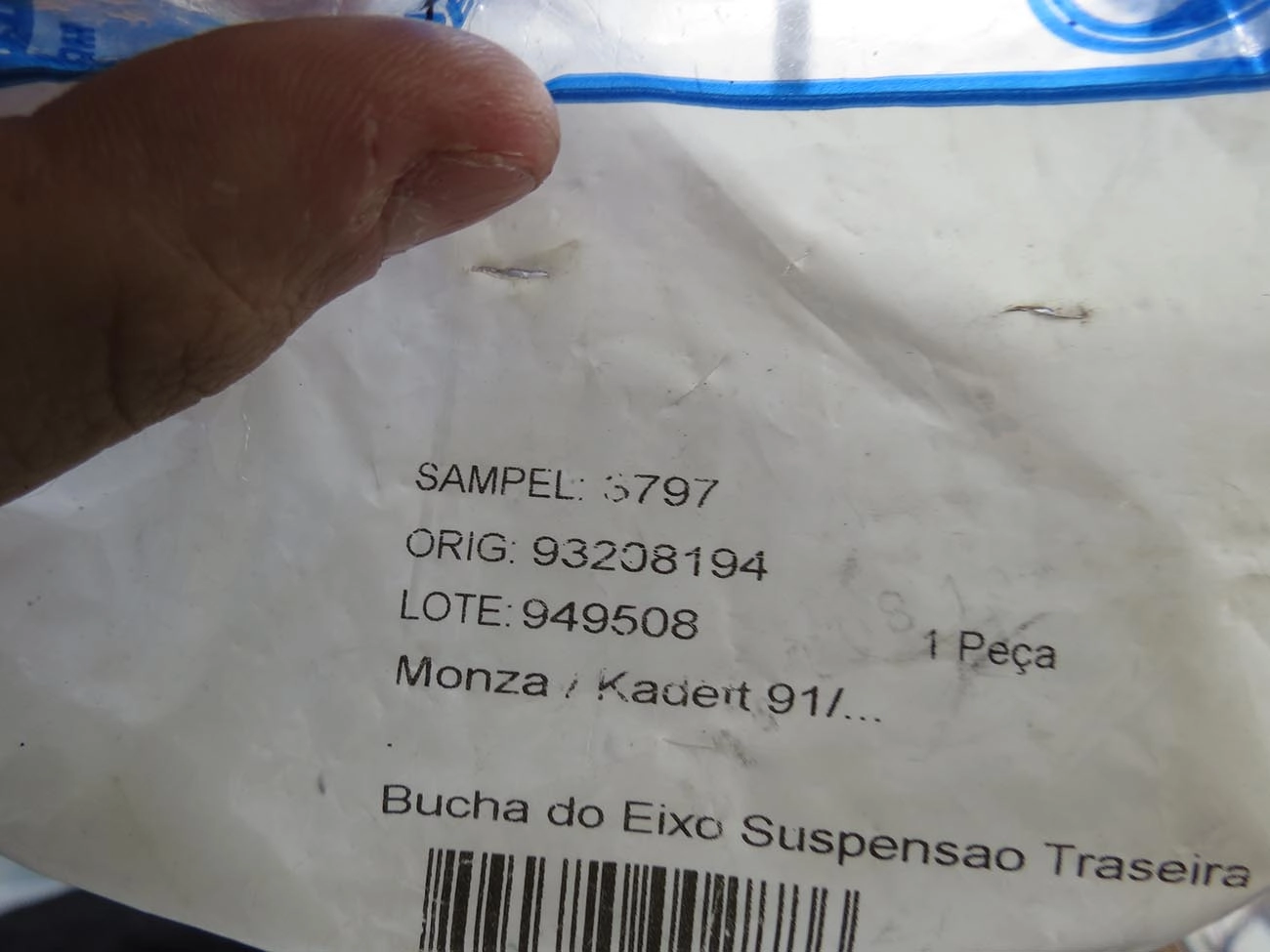 BUCHA EIXO GM MONZA/KADETT/IPANEMA 91/ - VECTRA/ASTRA /96 - TRASEIRO
