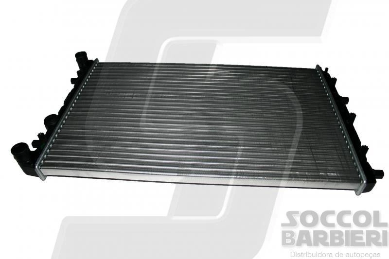 RADIADOR ÁGUA MOTOR CONSTRUÇÃO EXPANDIDO COM AR CONDICIONADO AUTOMÁTICO/MANUAL ACD VW NOVO GOL/VOYAGE 08/ 1.0 12V NOVA SAVEIRO 10/ FOX/POLO 1.0/1.6