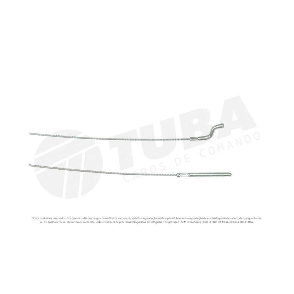 CABO ACELERADOR VW FUSCA 1300/1300 L/1500 - CARBURADOR SIMPLES 78/