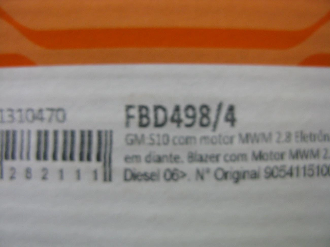 FILTRO COMBUSTÍVEL COMBUSTIVEL GM S-10/BLAZER 2.8 2005/ MWM ELETRONICO